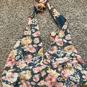 A&F tie back halter top